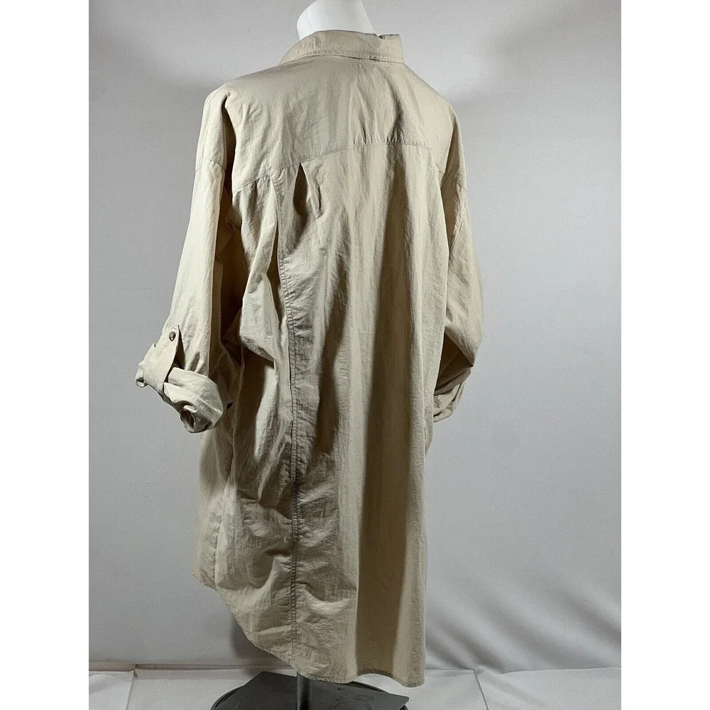 Sportif‎ Mens XXL Fishing Shirt Khaki Vented SPF Outdoor Utility
